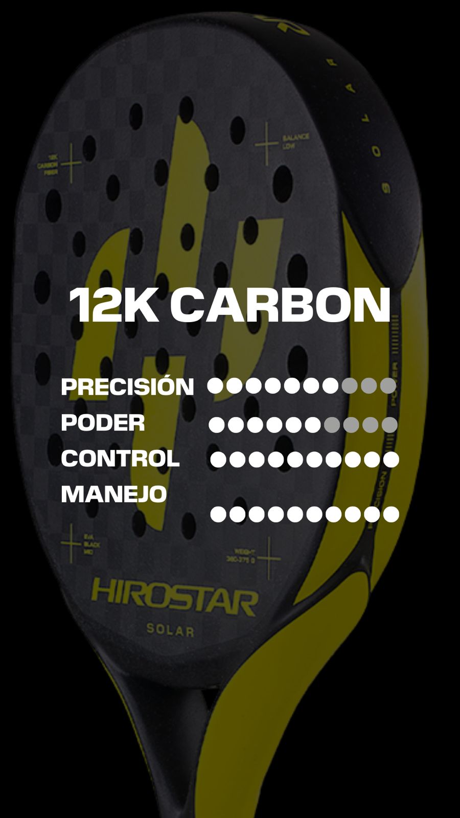 Pala de Pádel Hirostar Solar 24