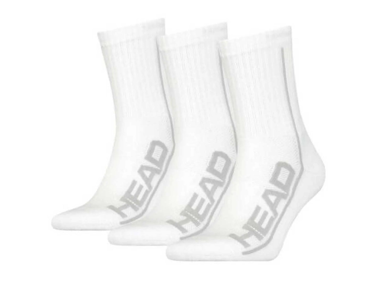 Calcetas Largas Head Performance En 3 Pares Unisex Blancas XL