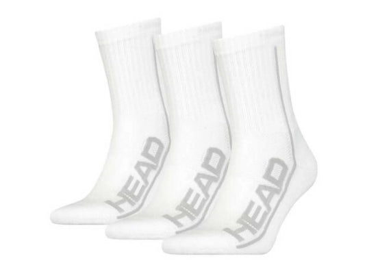 Calcetas Largas Head Performance En 3 Pares Unisex Blancas XL
