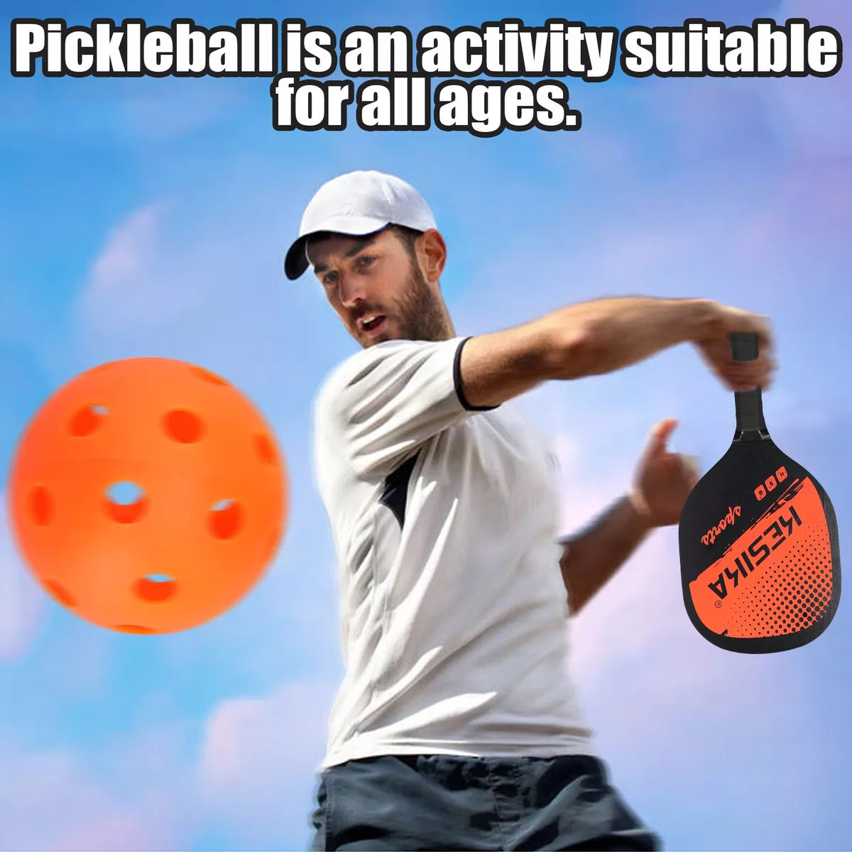 Pickleball Kit 2 Raquetas Juego y 4 pelotas (iniciales)