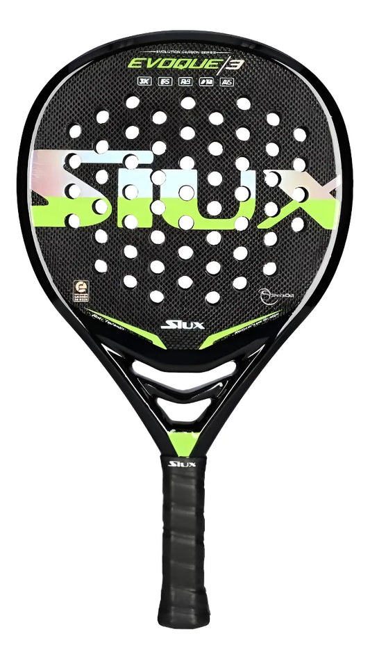 Pala Padel Siux Evoque 3 Carbono 3k Negro
