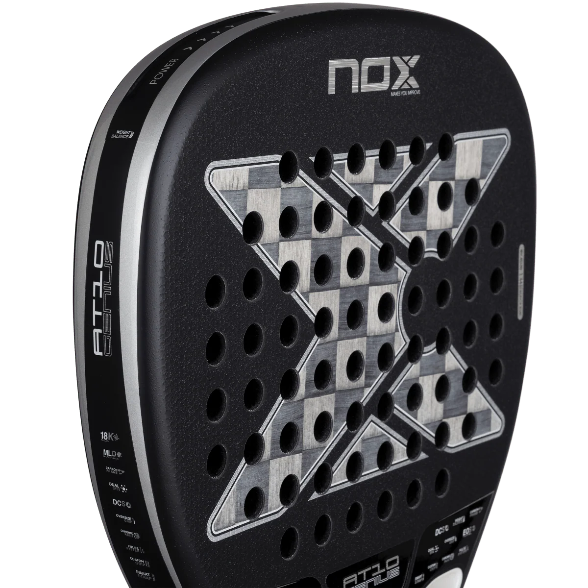 Pala de Padel NOX AT10 Luxury Genius ATTACK 18K Alum 2026 by Agustín Tapia (Preventa)