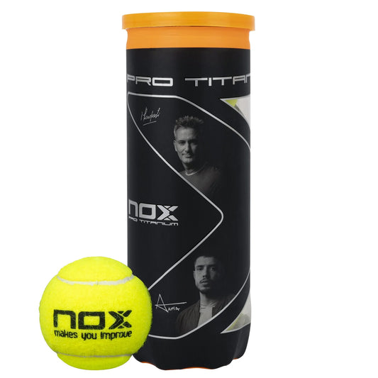 Pelota NOX PRO TITANIUM Bote de 3 Pelotas
