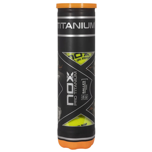 Pelota NOX PRO TITANUM 4 unidades por tubo.