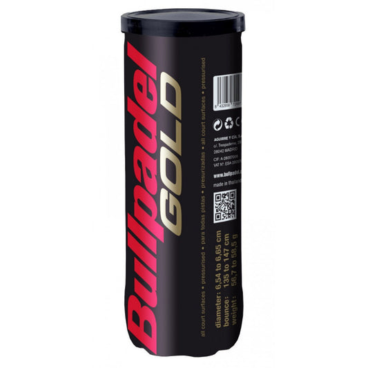 Pelota de Padel Bullpadel Gold (Oficial FIP)