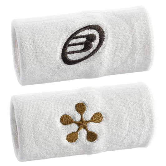 Muñequeras Bullpadel BPMU-PMR2507 Premier blancas piedra vigore