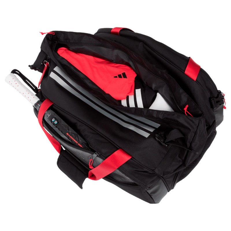 Paletero Adidas Multigame Negro/Rojo 3.4 2025