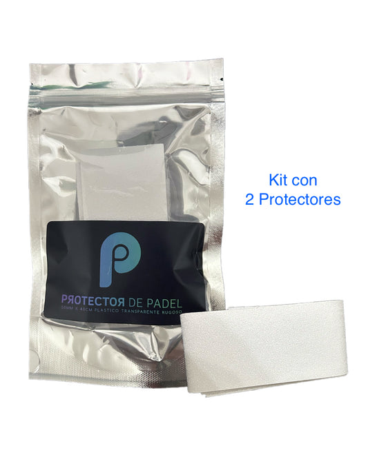 2 Protectores de Padel Trasparente RUGOSO Palas - PadelWinTape