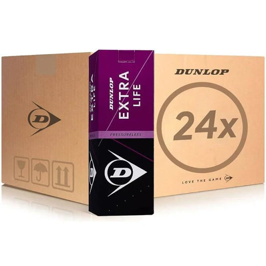 Pelotas Dunlop Presureless (Extra Life) caja de 3