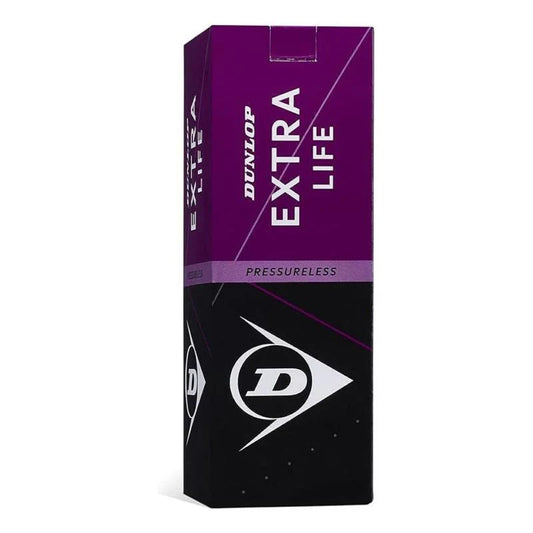 Caja de 3 Pelotas Dunlop Presureless (Extra Life)