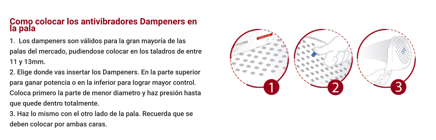 Anti Vibrador Shockout - Antishock System Padel y Balanceador