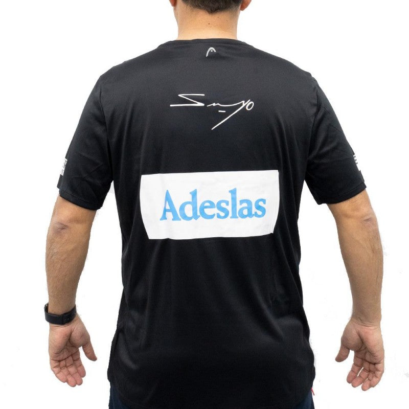 HEAD CAMISETA SANYO GUTIERREZ EASY COURT NEGRO XL (ADESLAS)