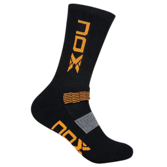Calcetin Tecnico Nox para Padel Negro/Naranja