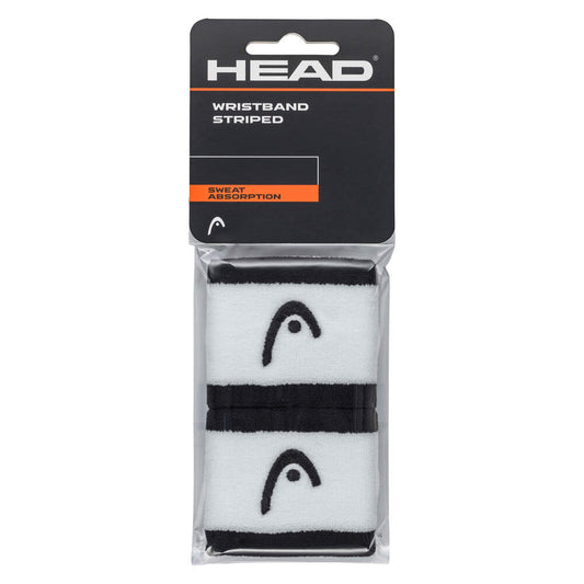 HEAD MUÑEQUERA RAYADA 2.5" Negra/Blanco