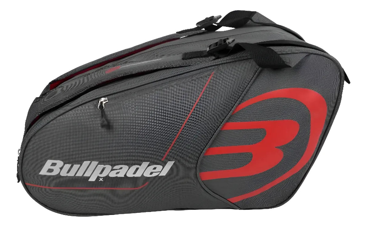 Paletero Bullpadel Gris Tour Bppex002 Gris Oscuro/Rojo