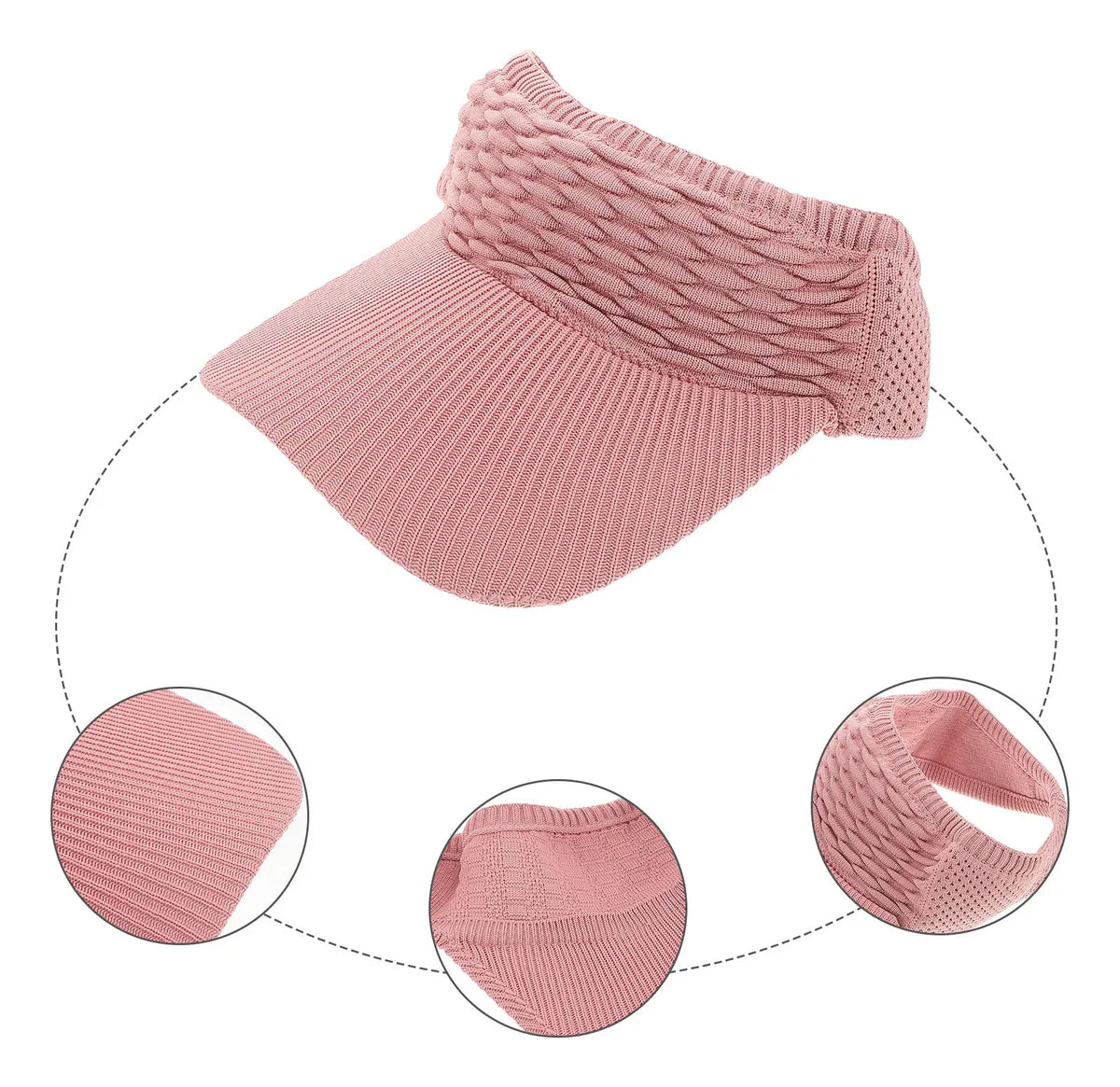 Visera Flexible de Tela (Varios Colores)