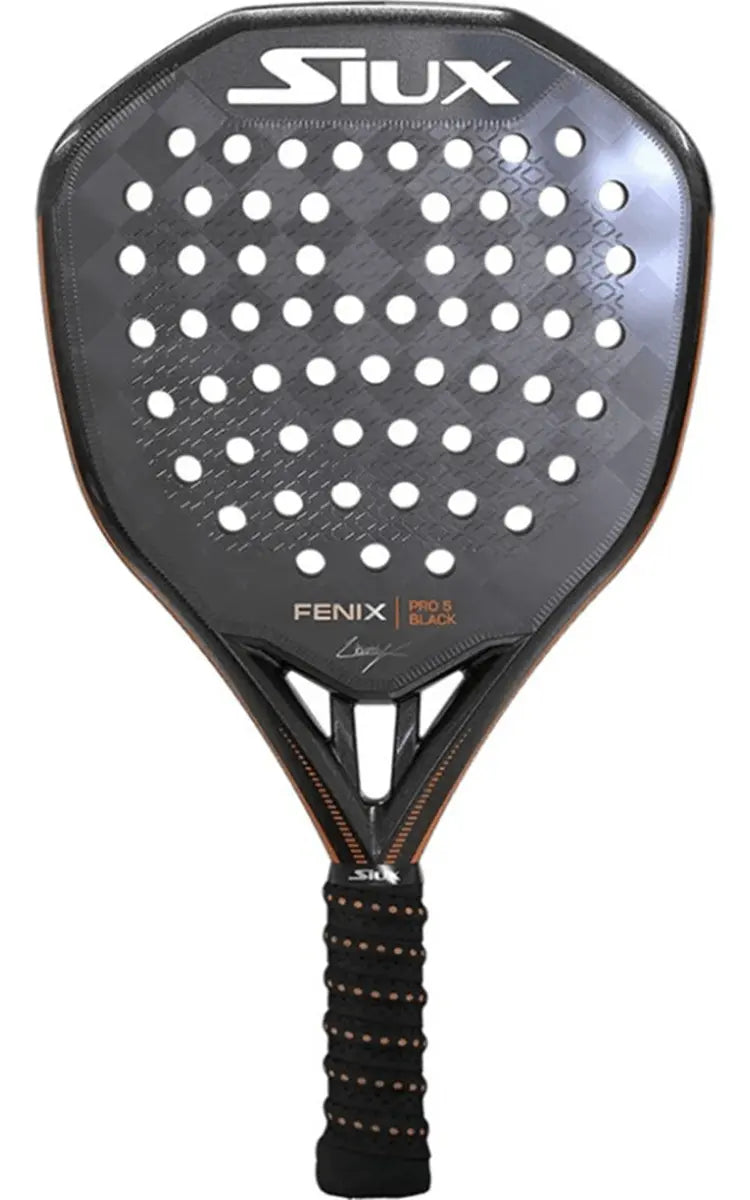 Pala De Pádel Siux Fenix Pro 5 Black Leo Augsburger