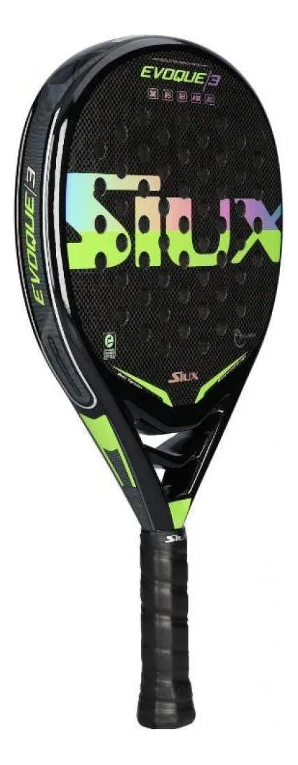 Pala Padel Siux Evoque 3 Carbono 3k Negro