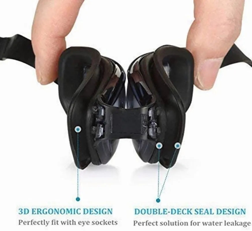 Gogles de Natacion Profesional sin fugas Proteccion UV Negros