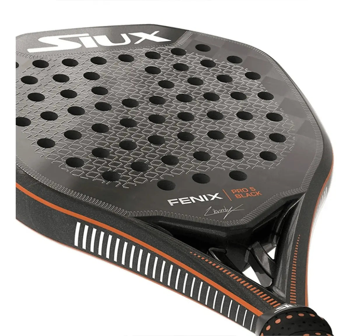 Pala De Pádel Siux Fenix Pro 5 Black Leo Augsburger