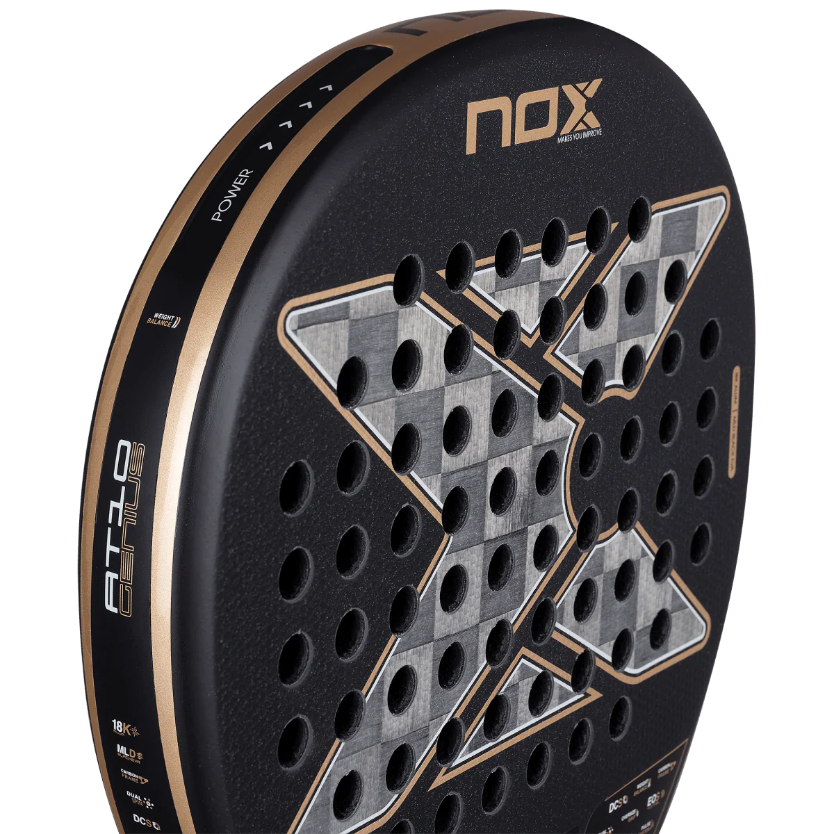 Pala de Padel NOX AT10 Luxury Genius 18K Alum 2026 by Agustín Tapia (Preventa)