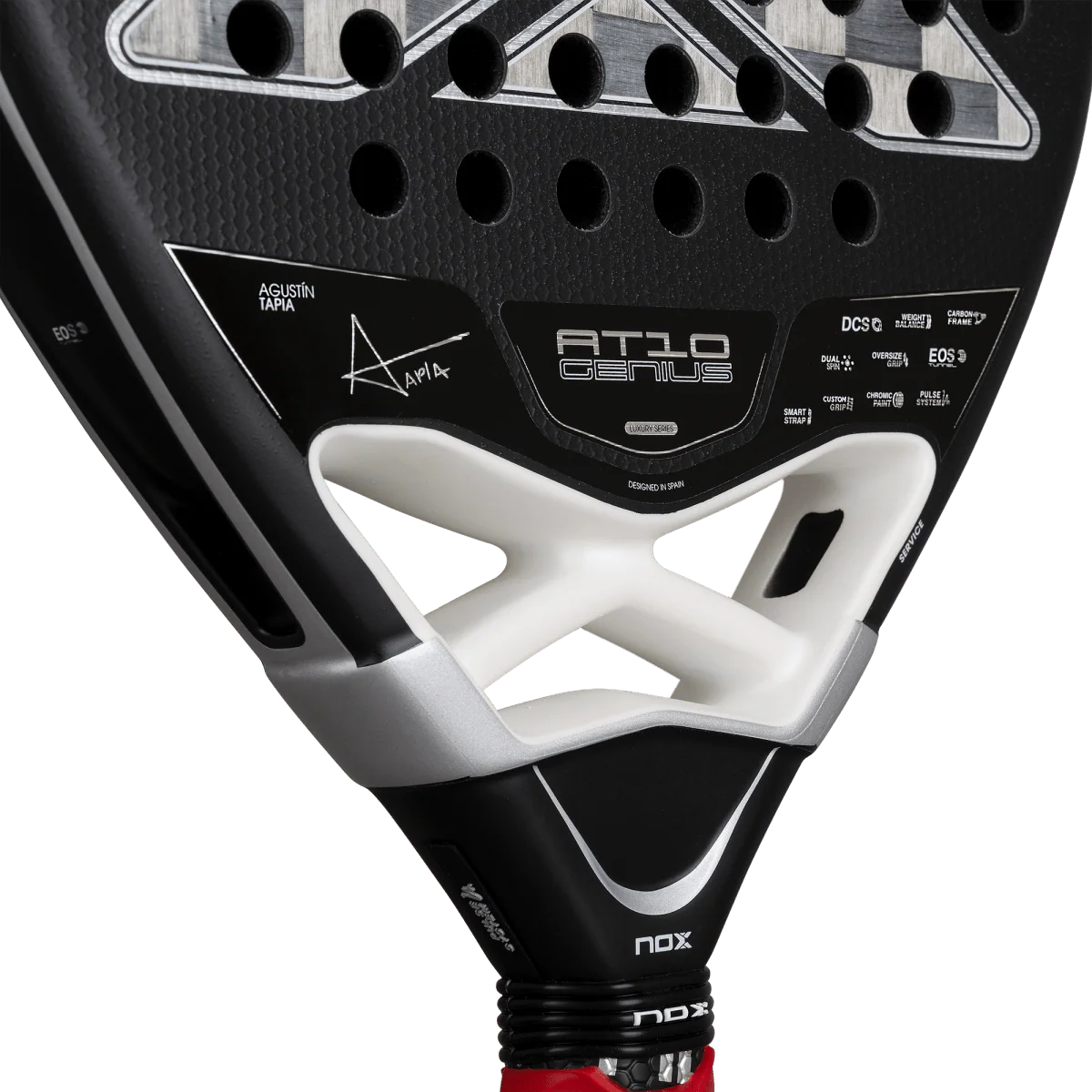 Pala de Padel NOX AT10 Luxury Genius ATTACK 18K Alum 2026 by Agustín Tapia (Preventa)