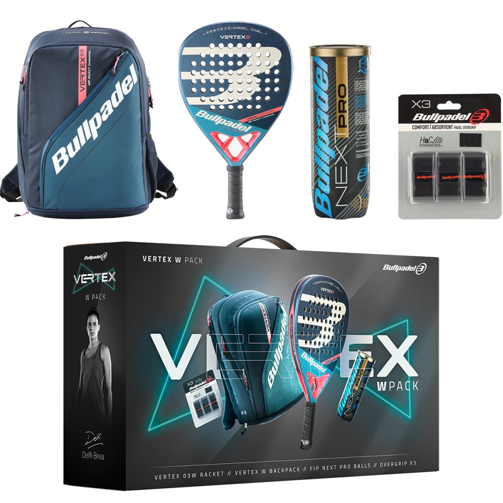 Kit Bullpadel VERTEX 03 Mujer Pack Padel con Accesorios 2023