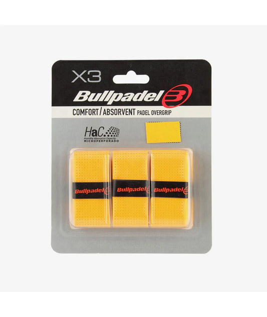 Bullpadel Overgrip Comfort Perforado Naranja X3
