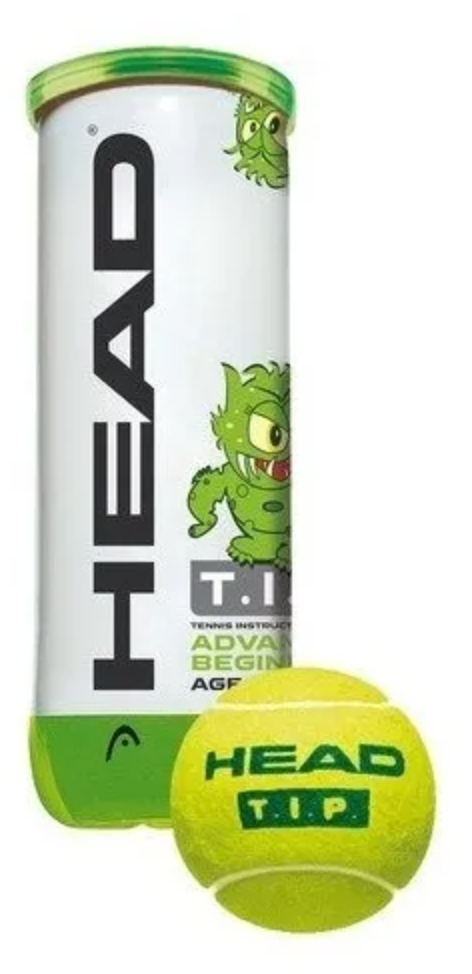 Pelotas 3B Head Tennis Tip Green (Principiantes 9-10 Y Mini Tennis)