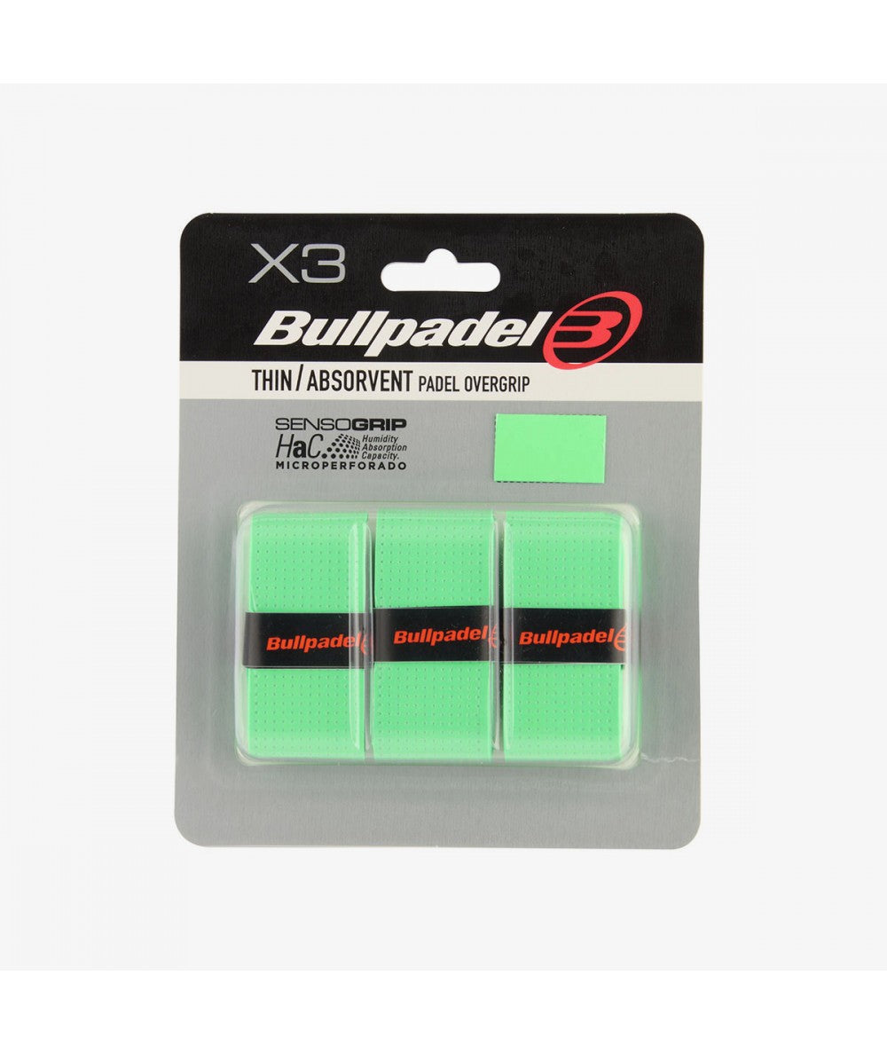 Overgrip THIN ABSORVENT PADEL Bullpadel (3 Colores) – PADELWIN