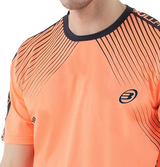 Camiseta Bullpadel Aires naranja vigore - Zona de Padel